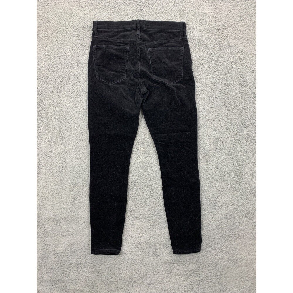 GAP 1969 28R True Skinny Black Denim Velour Jean Pants Stretch Skinny 2017 - Picture 3 of 14
